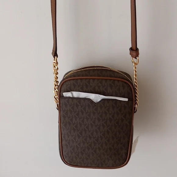 Michael Kors Brown and Gold Crossbody Bag - Picture 5 of 10